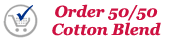 Order 50/50 Cotton Blend Tees