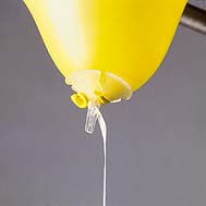 Universal Latex Balloon Seals w/White Ribbon